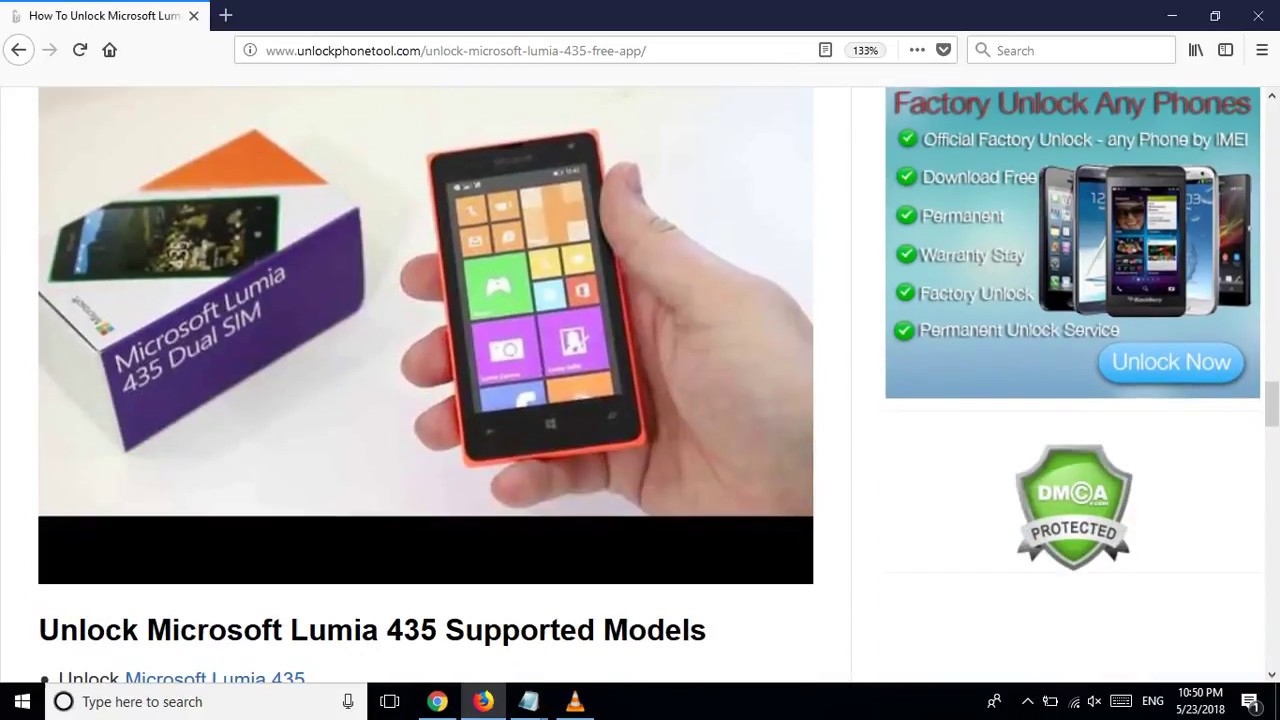 Microsoft lumia 435 unlock code free phone